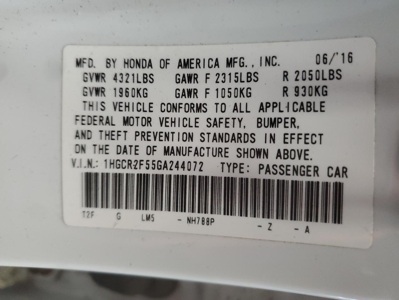 2016 Honda Accord - Image 14