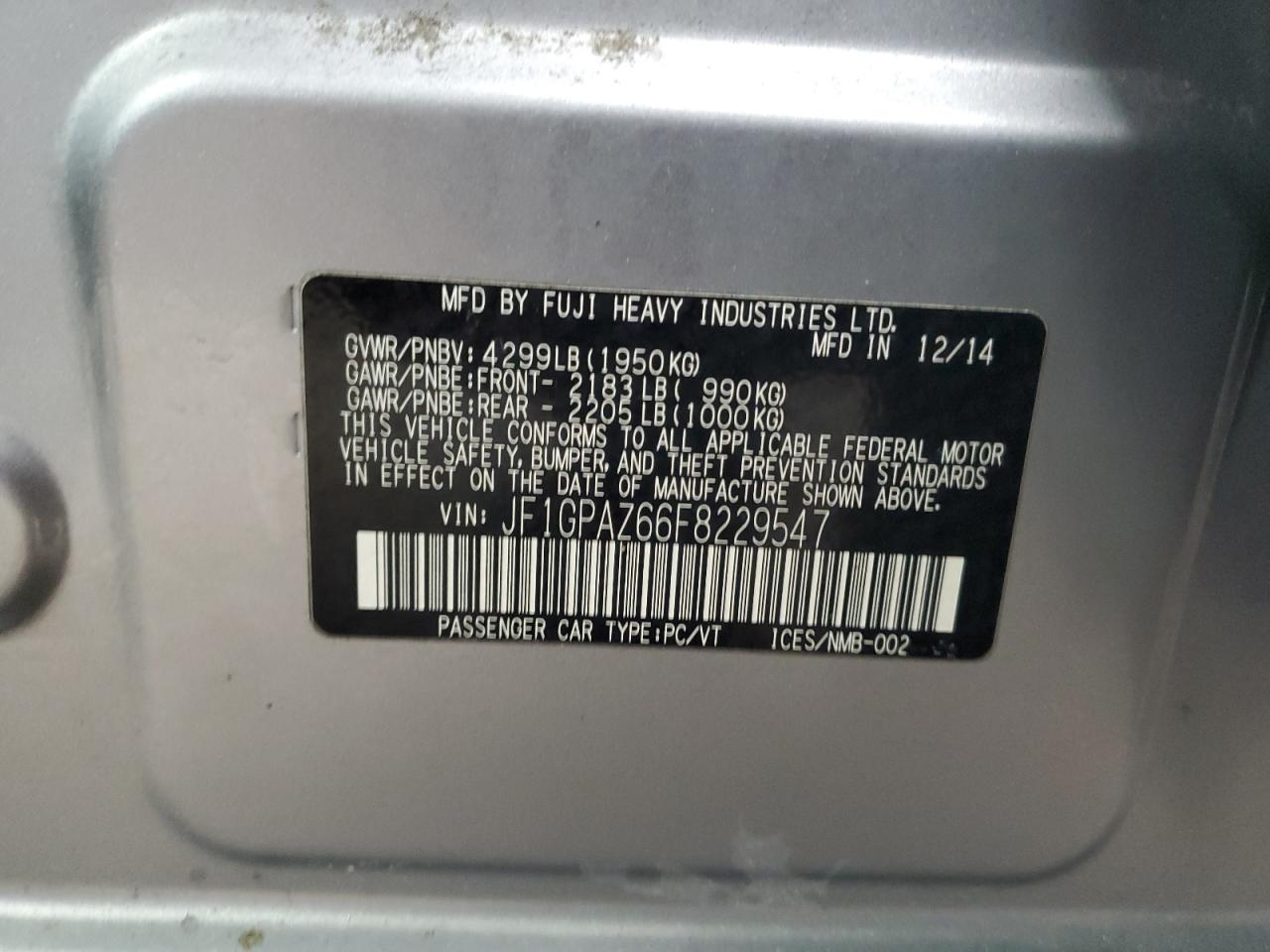 2015 Subaru Impreza - Image 12