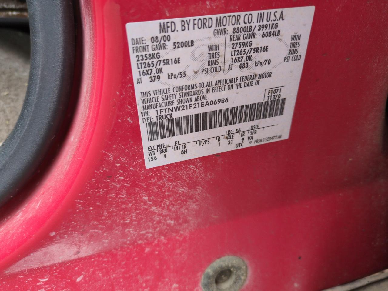 2001 Ford F250 - Image 14