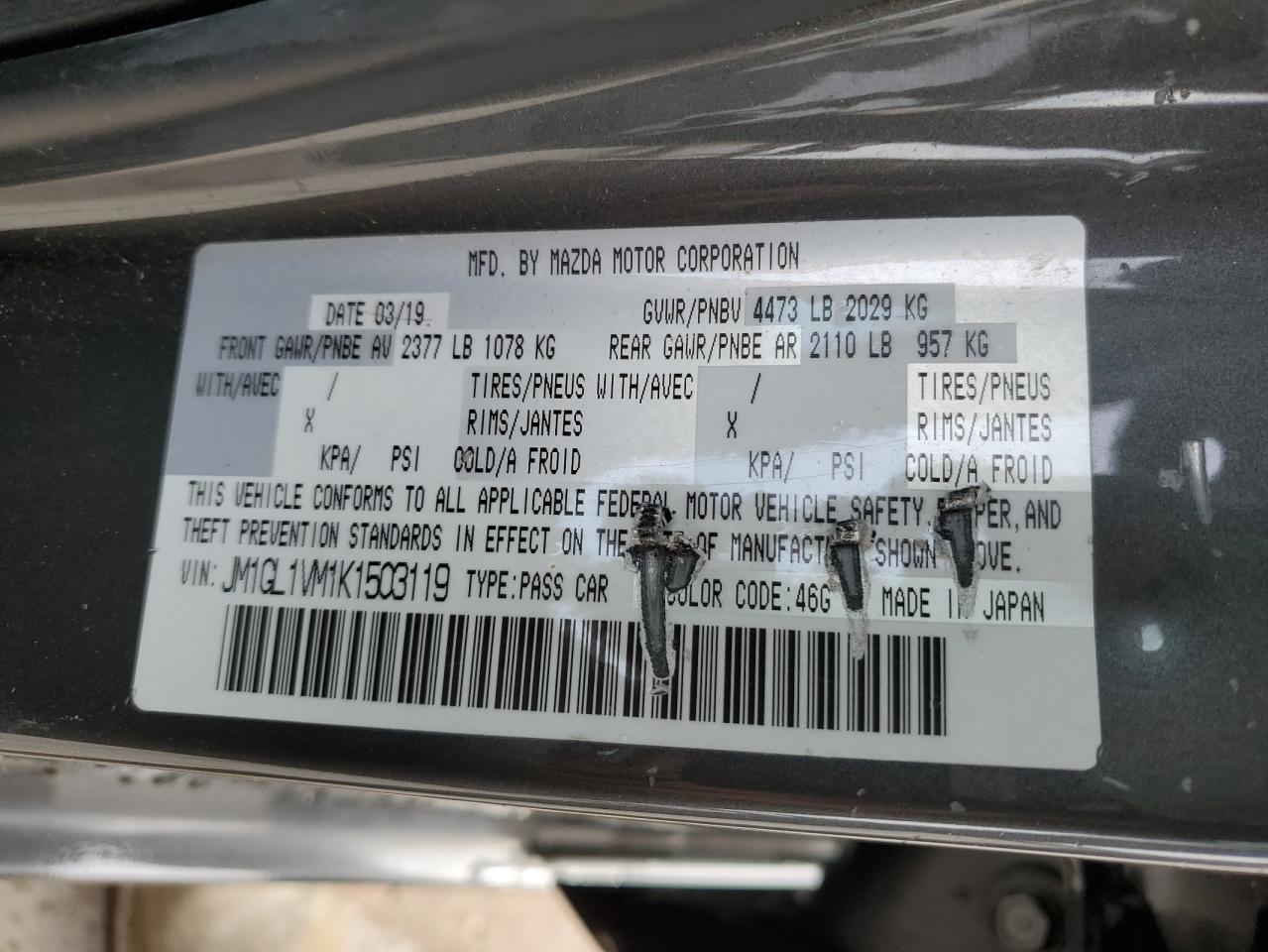 2019 Mazda 6 - Image 12