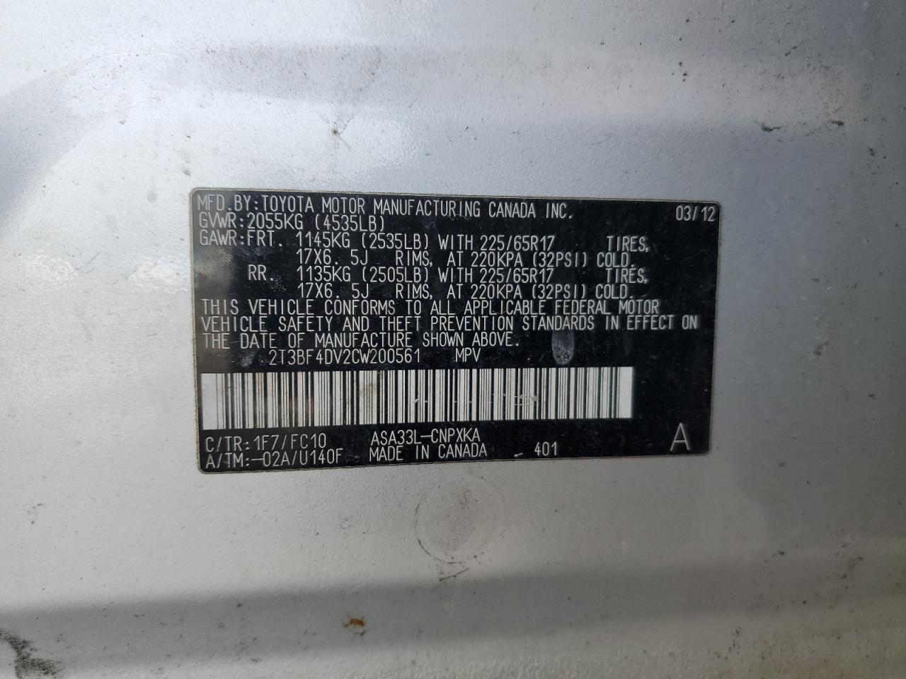 2012 Toyota RAV 4 - Image 13