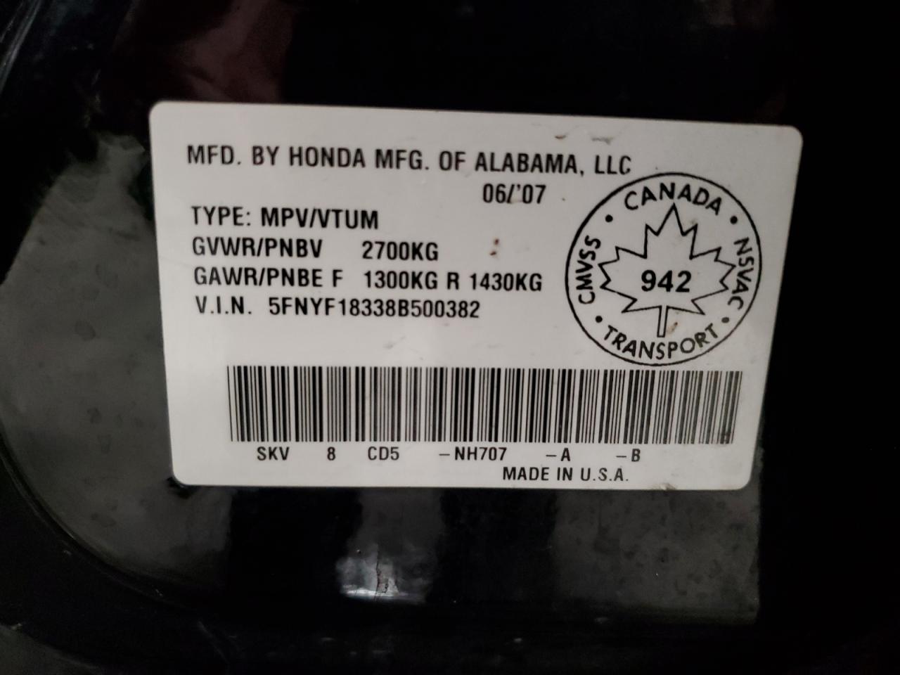 2008 Honda Pilot - Image 13