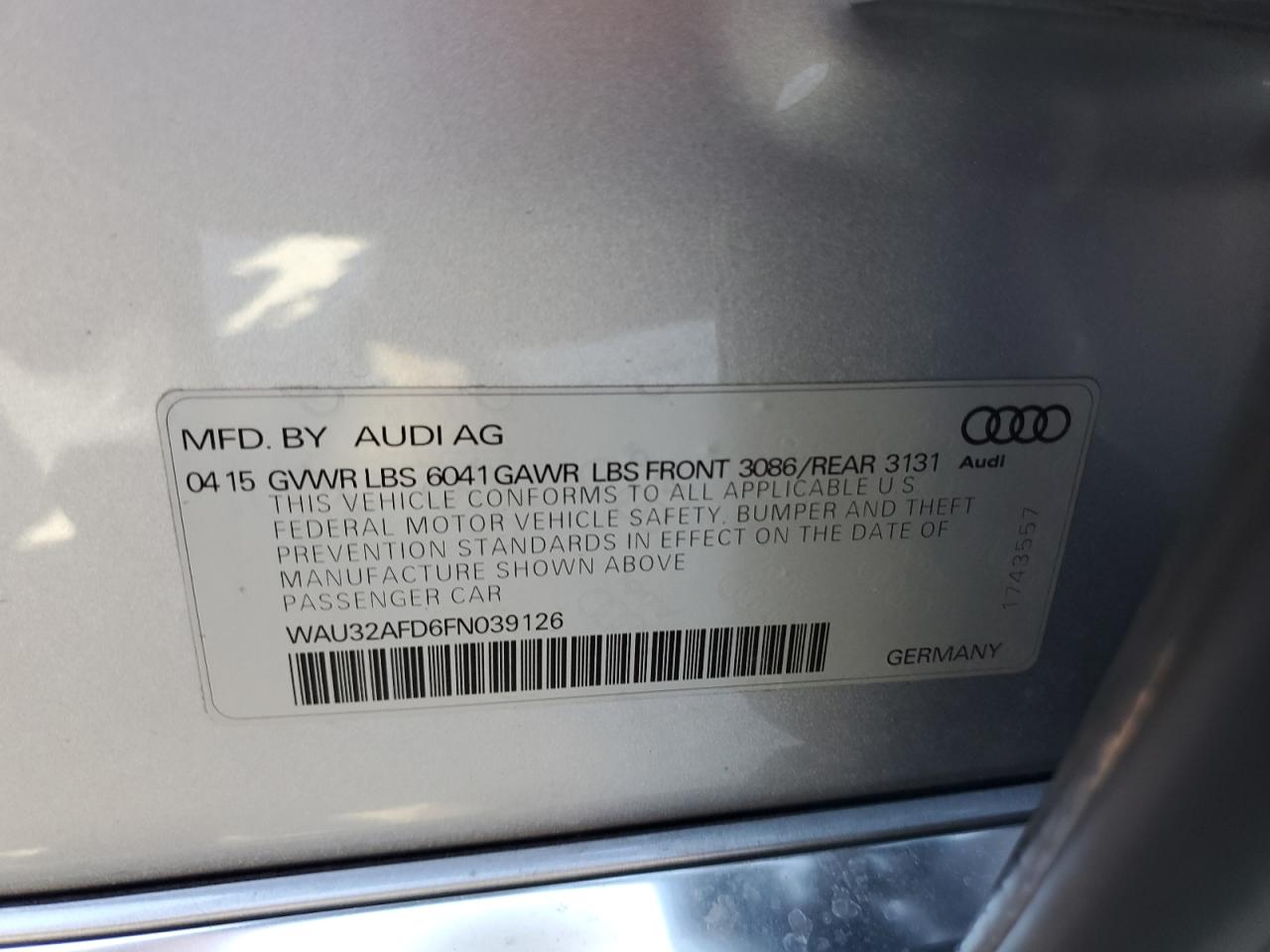 2015 Audi A8 - Image 14