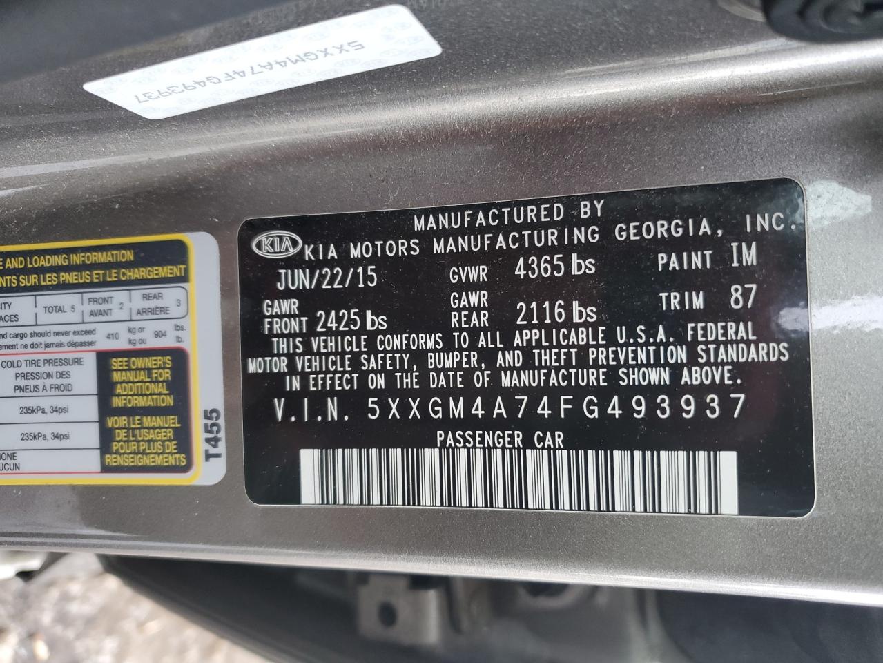 2015 Kia Optima - Image 12