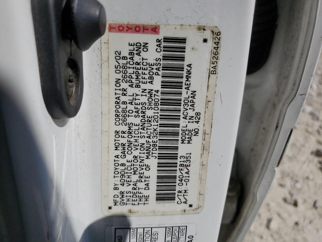 2002 Toyota Camry - Image 12