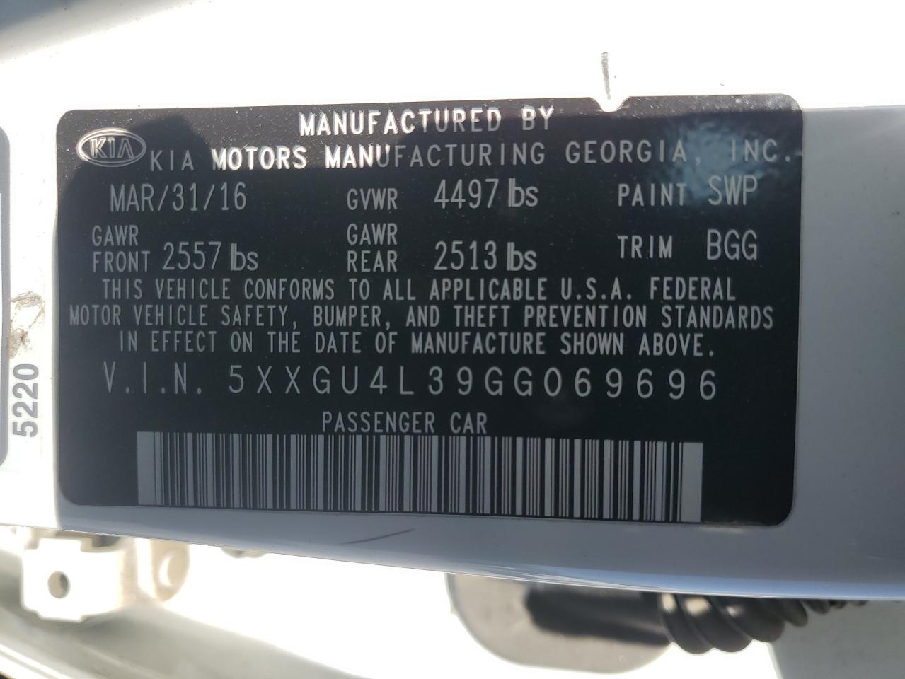2016 Kia Optima - Image 15
