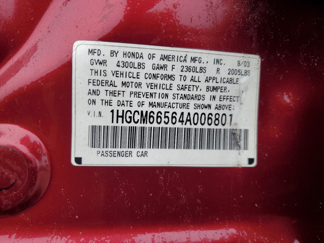 2004 Honda Accord - Image 13