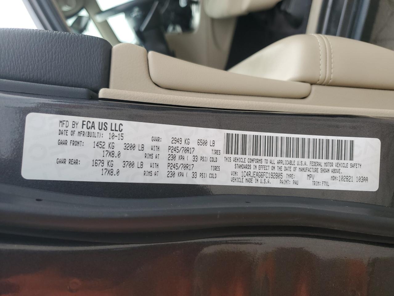 2015 Jeep Grand Cherokee - Image 13