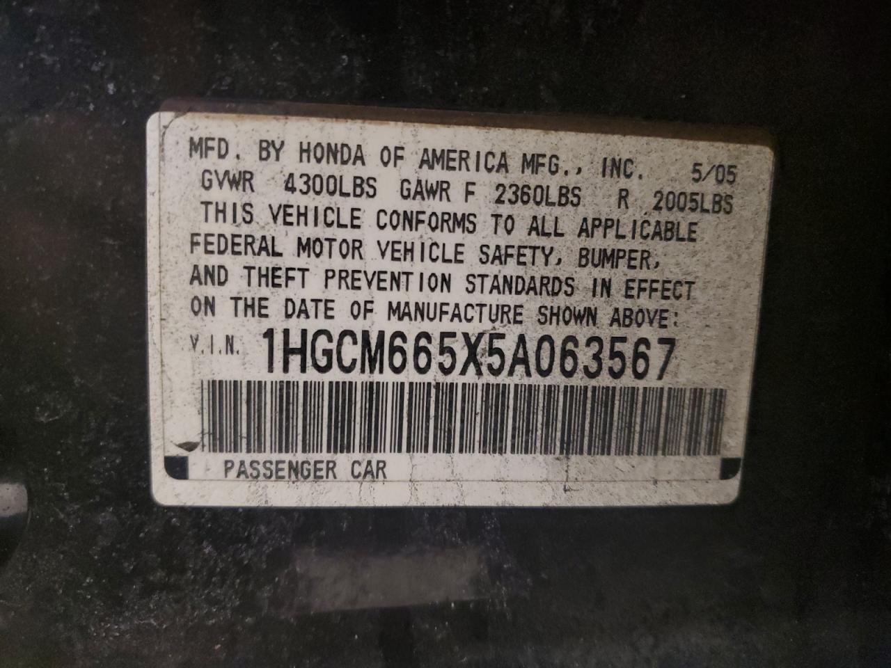 2005 Honda Accord - Image 12