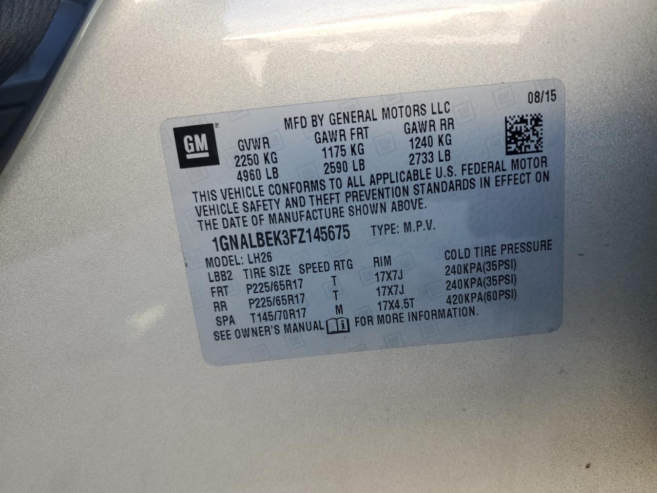 2015 Chevrolet Equinox - Image 13