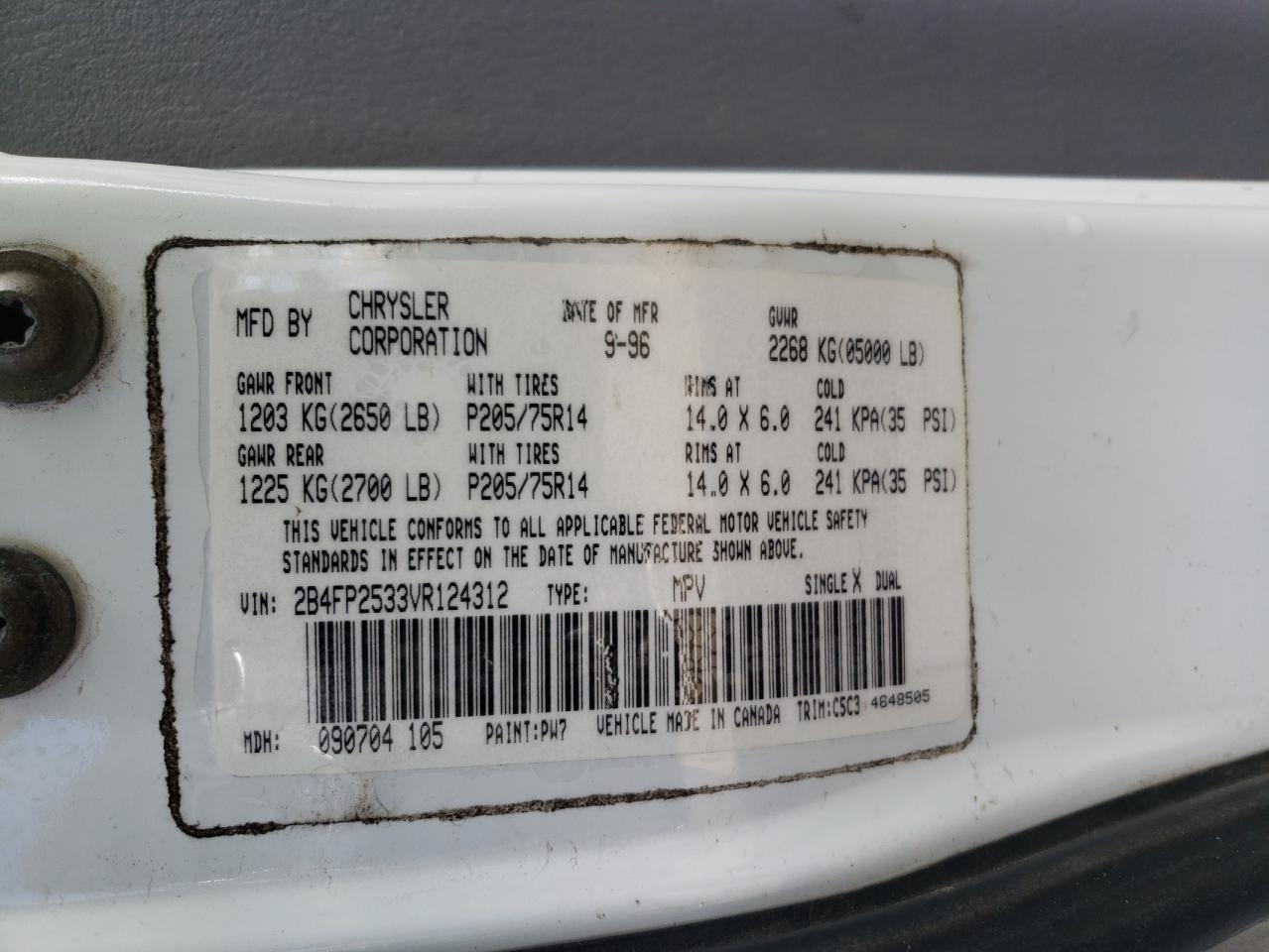 1997 Dodge Caravan - Image 14