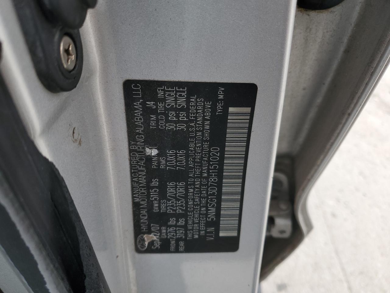 2008 Hyundai Santa Fe - Image 13
