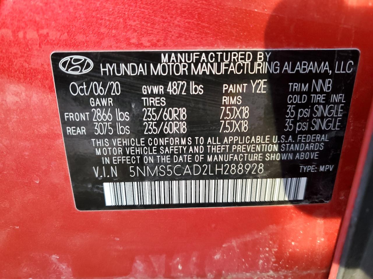 2020 Hyundai Santa Fe - Image 13