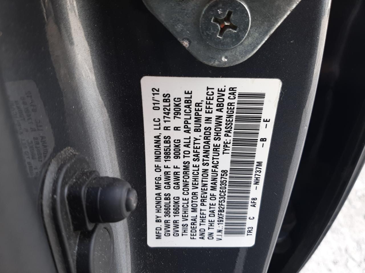 2012 Honda Civic - Image 12