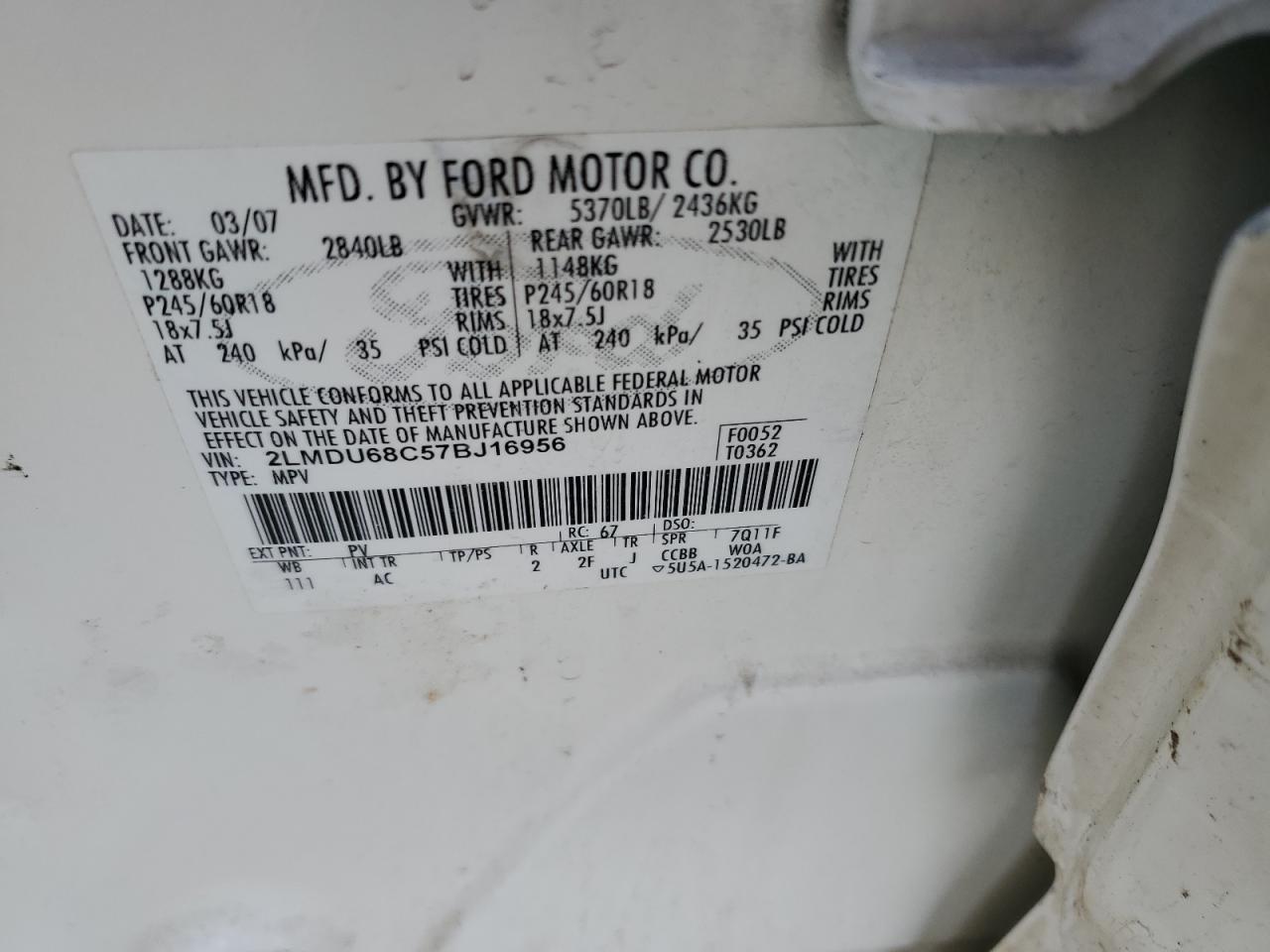 2007 Lincoln MKX - Image 13