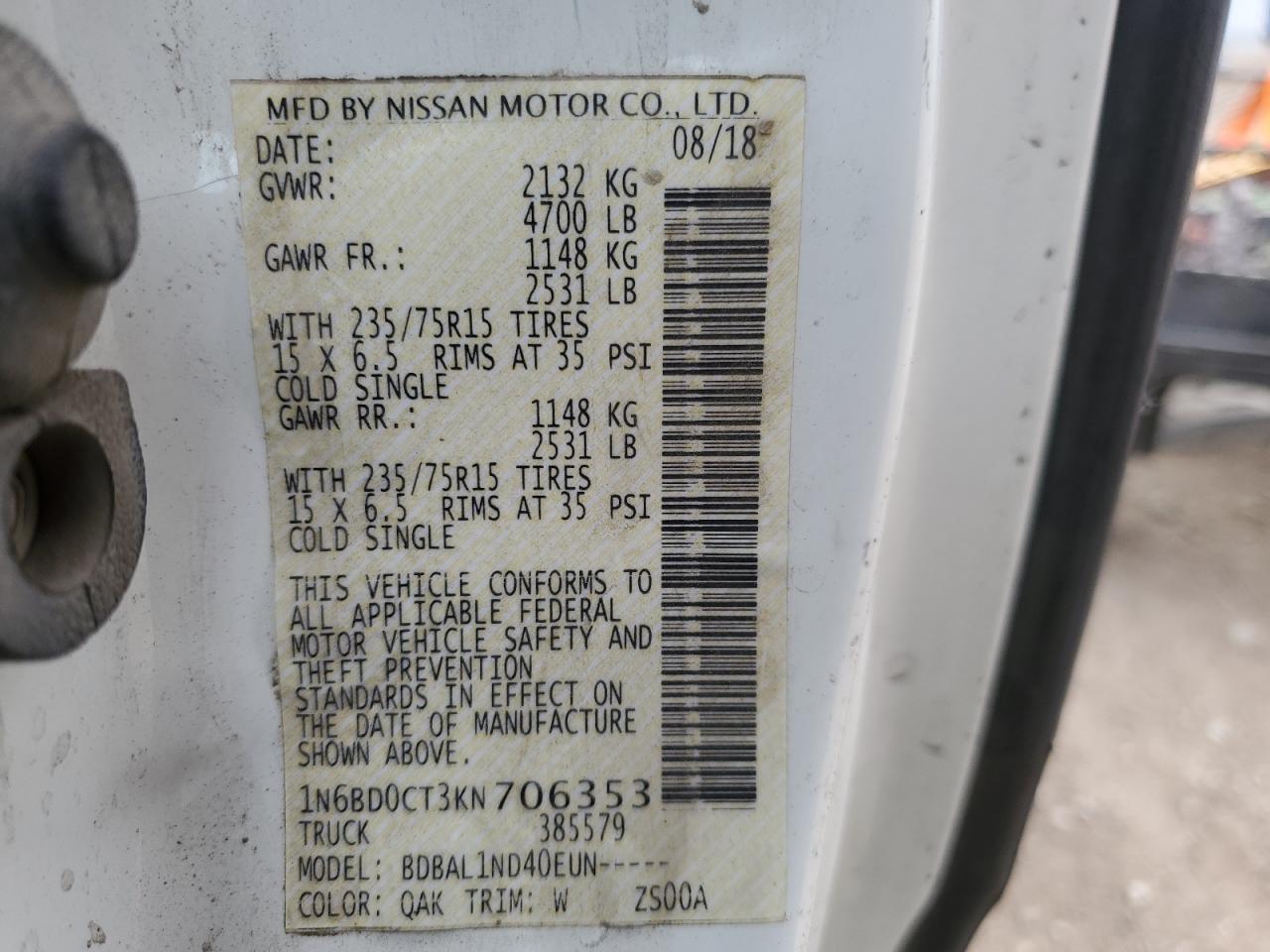 2019 Nissan Navara (Frontier) - Image 12