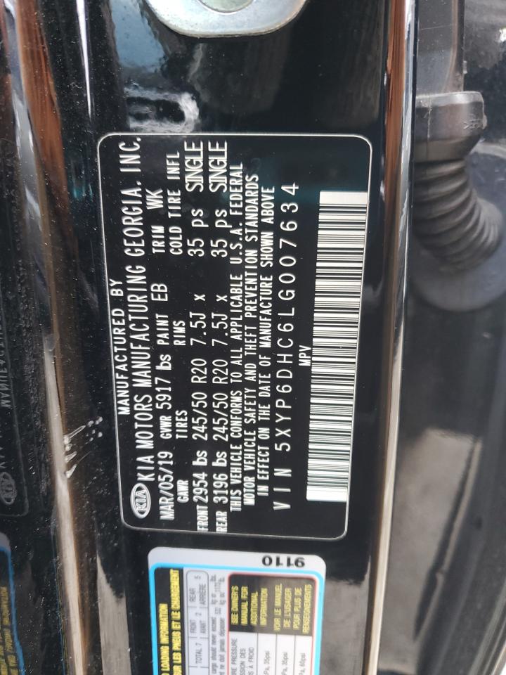 2020 Kia Telluride S VIN: 5XYP6DHC6LG007634 Lot: 45114235