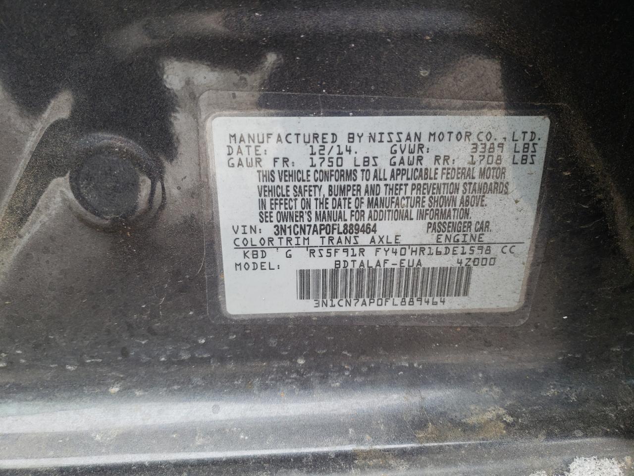 2015 Nissan Versa - Image 12