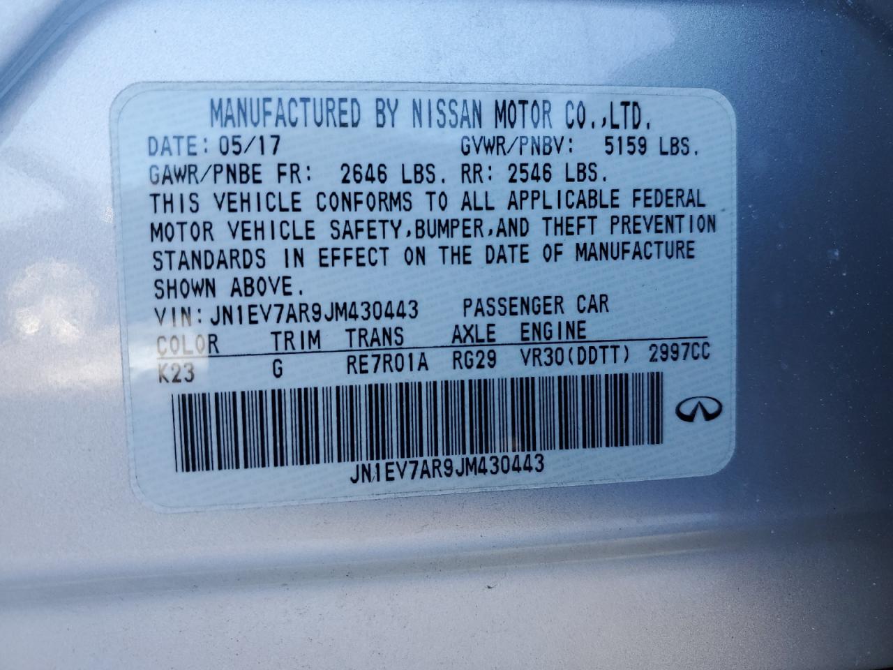 2018 Infiniti Q50 - Image 14