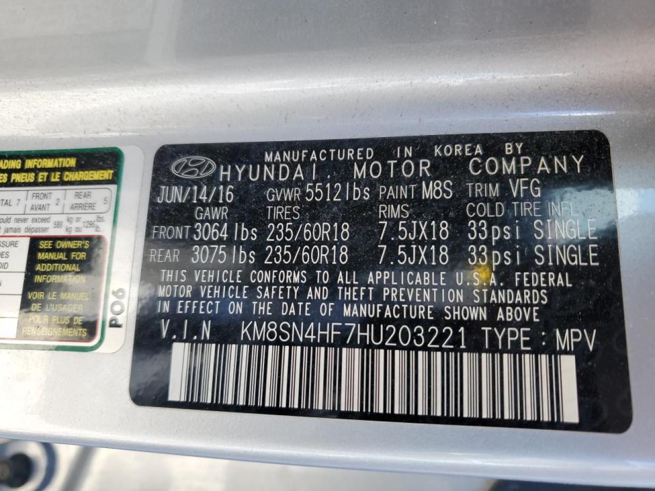 2017 Hyundai Santa Fe - Image 14
