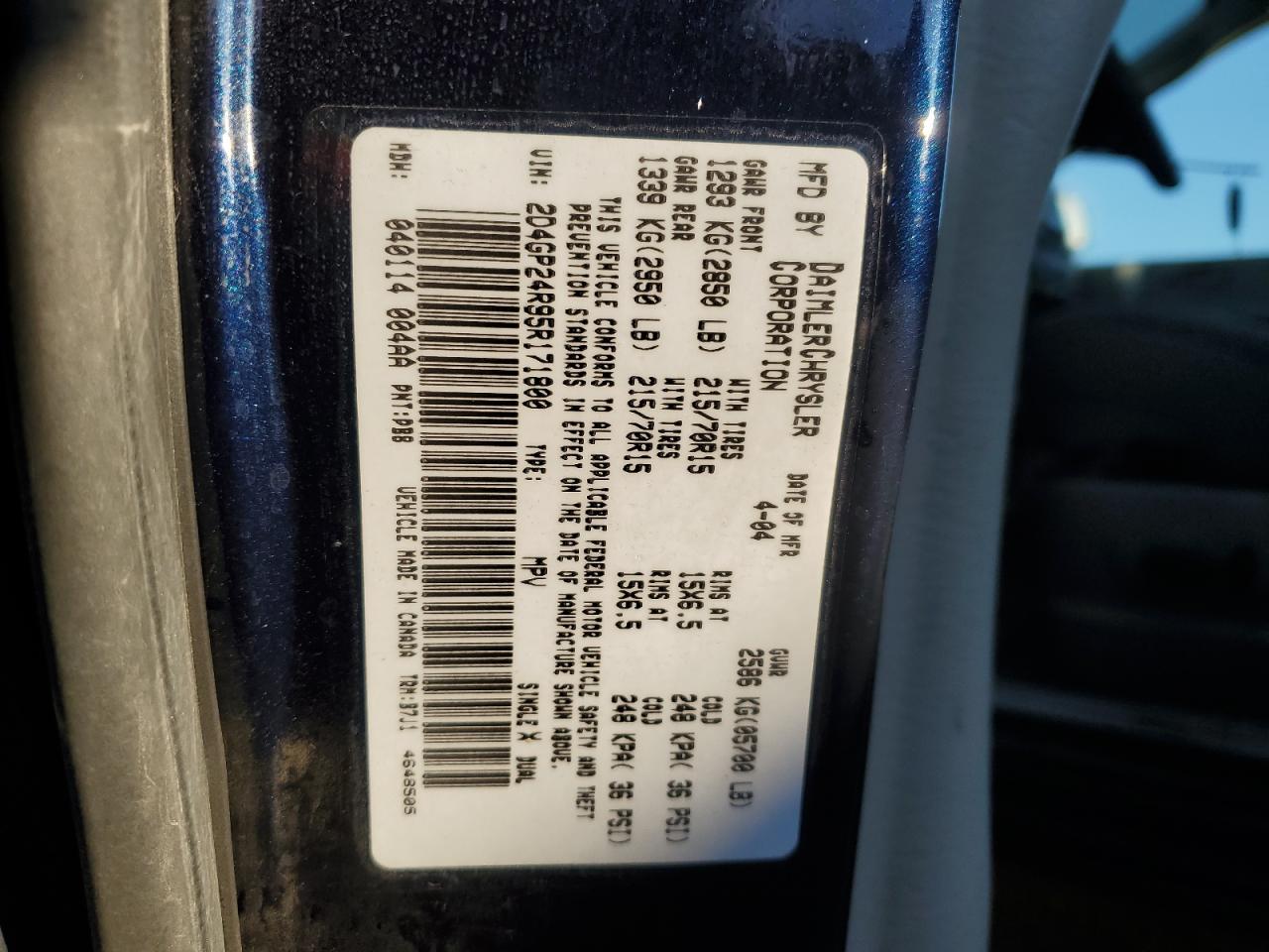 2005 Dodge Caravan - Image 13