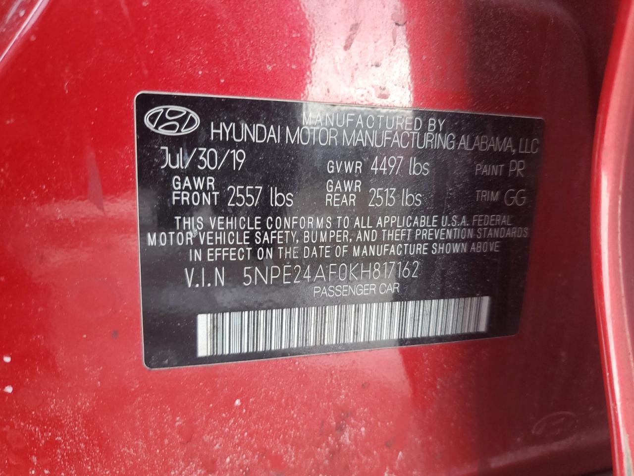 2019 Hyundai Sonata - Image 12