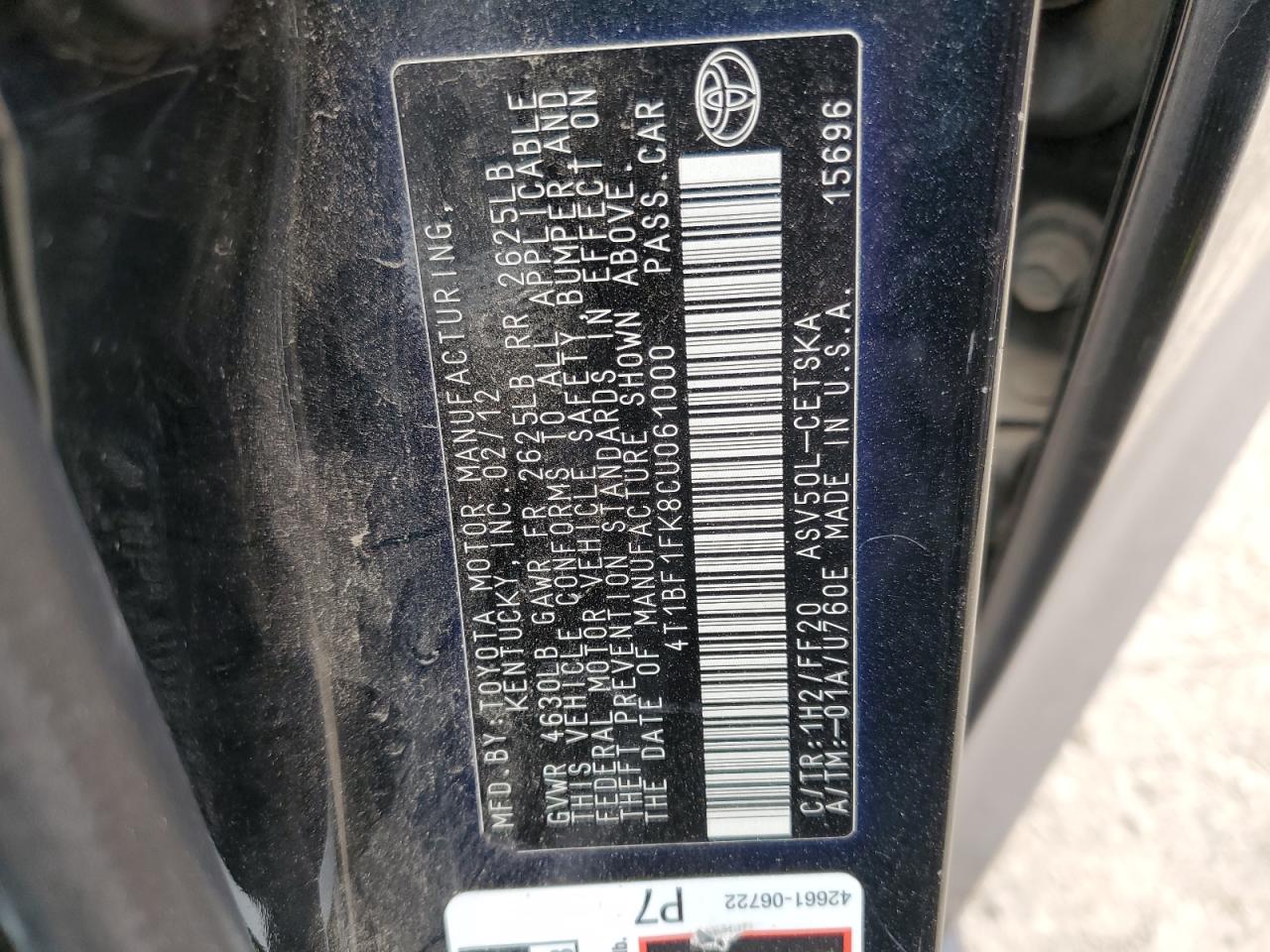 2012 Toyota Camry - Image 12