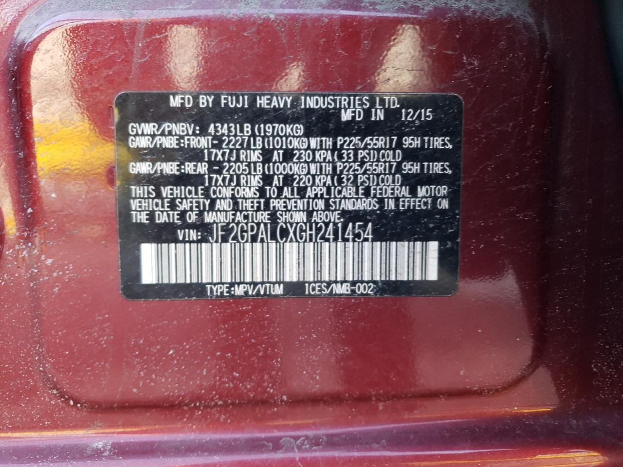 2016 Subaru XV - Image 12