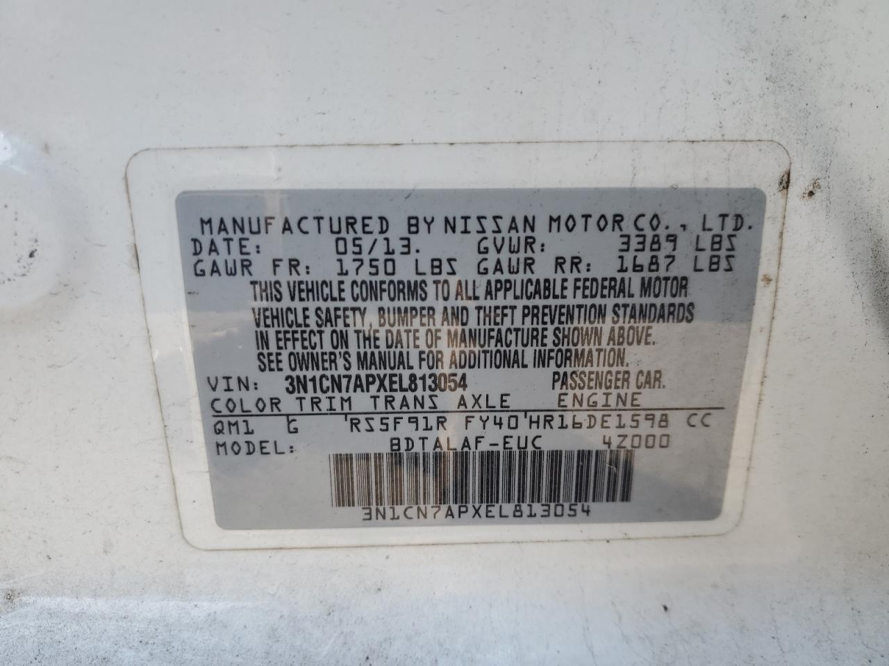 2014 Nissan Versa - Image 12