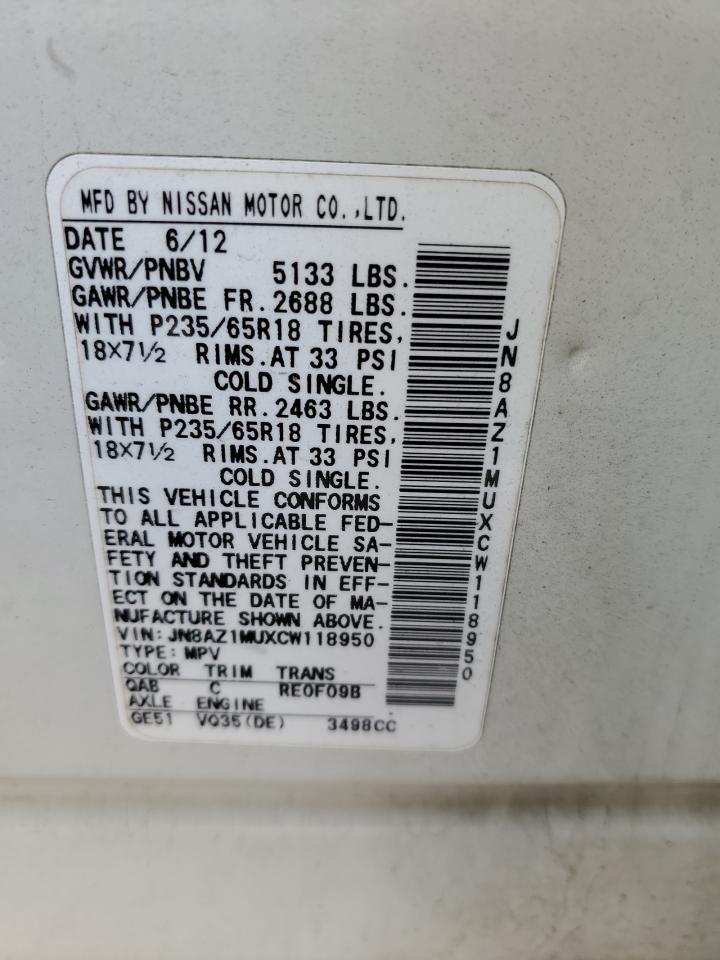 2012 Nissan Murano - Image 15