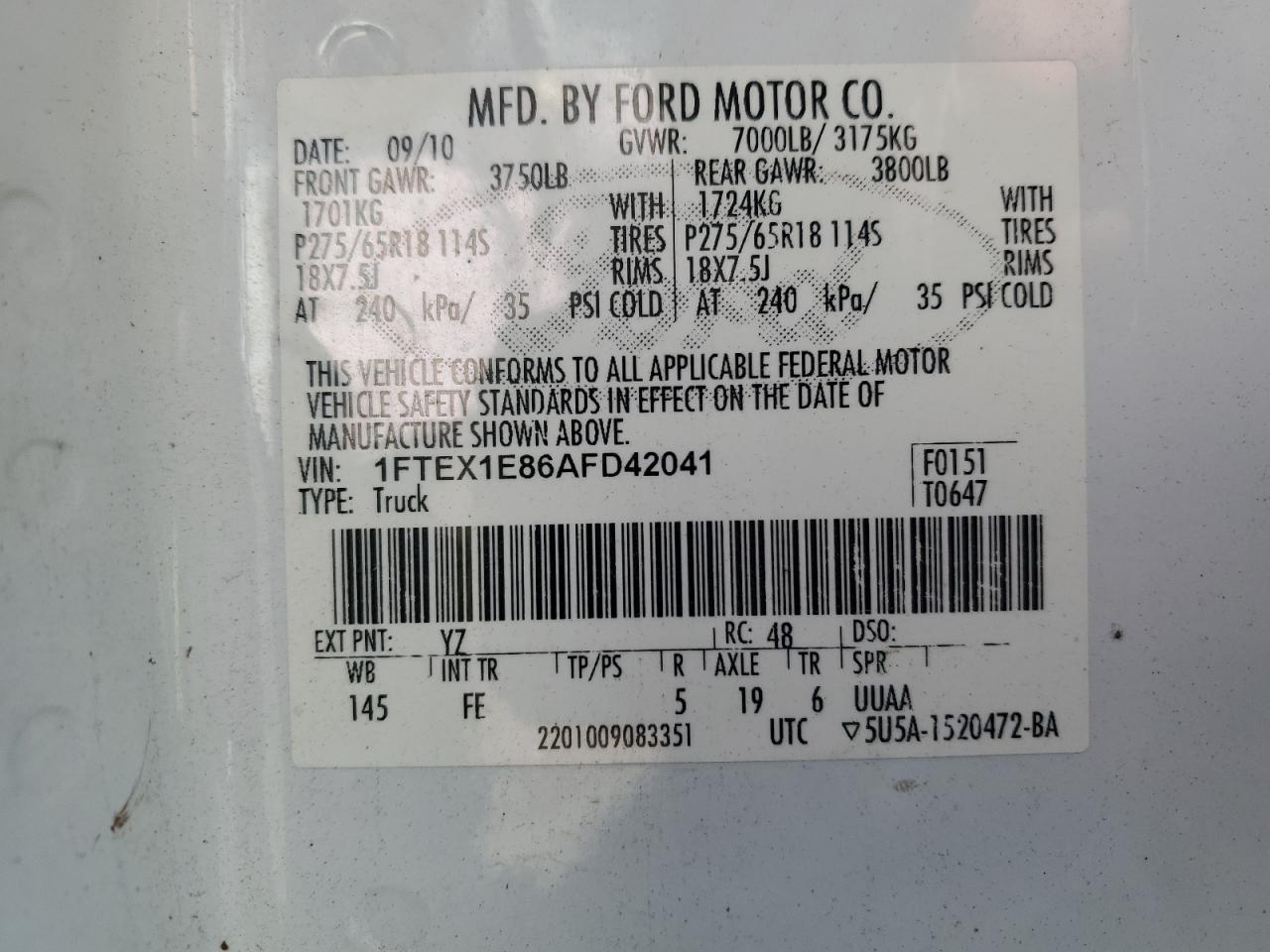 2010 Ford F-150 - Image 13
