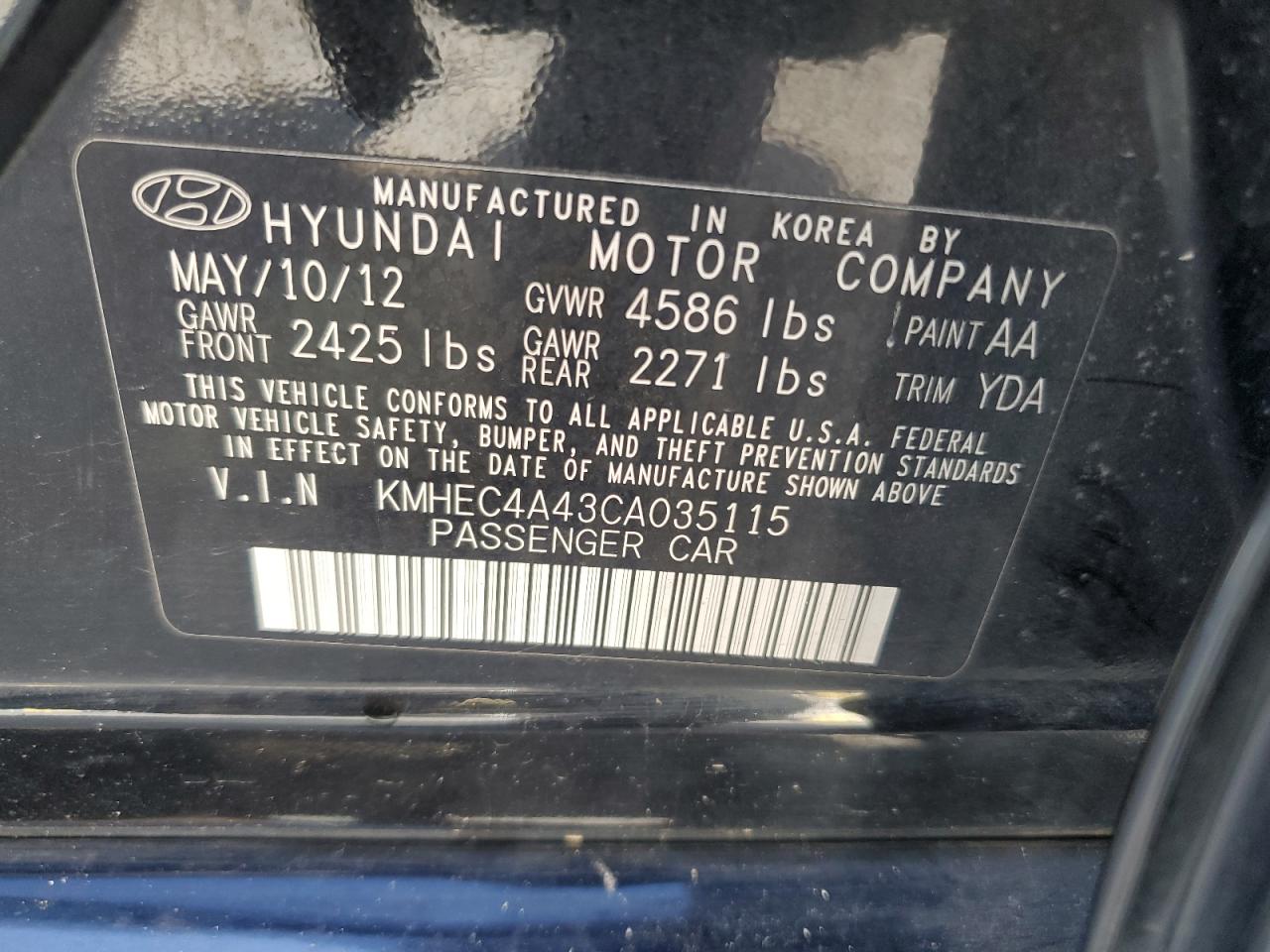 2012 Hyundai Sonata - Image 13