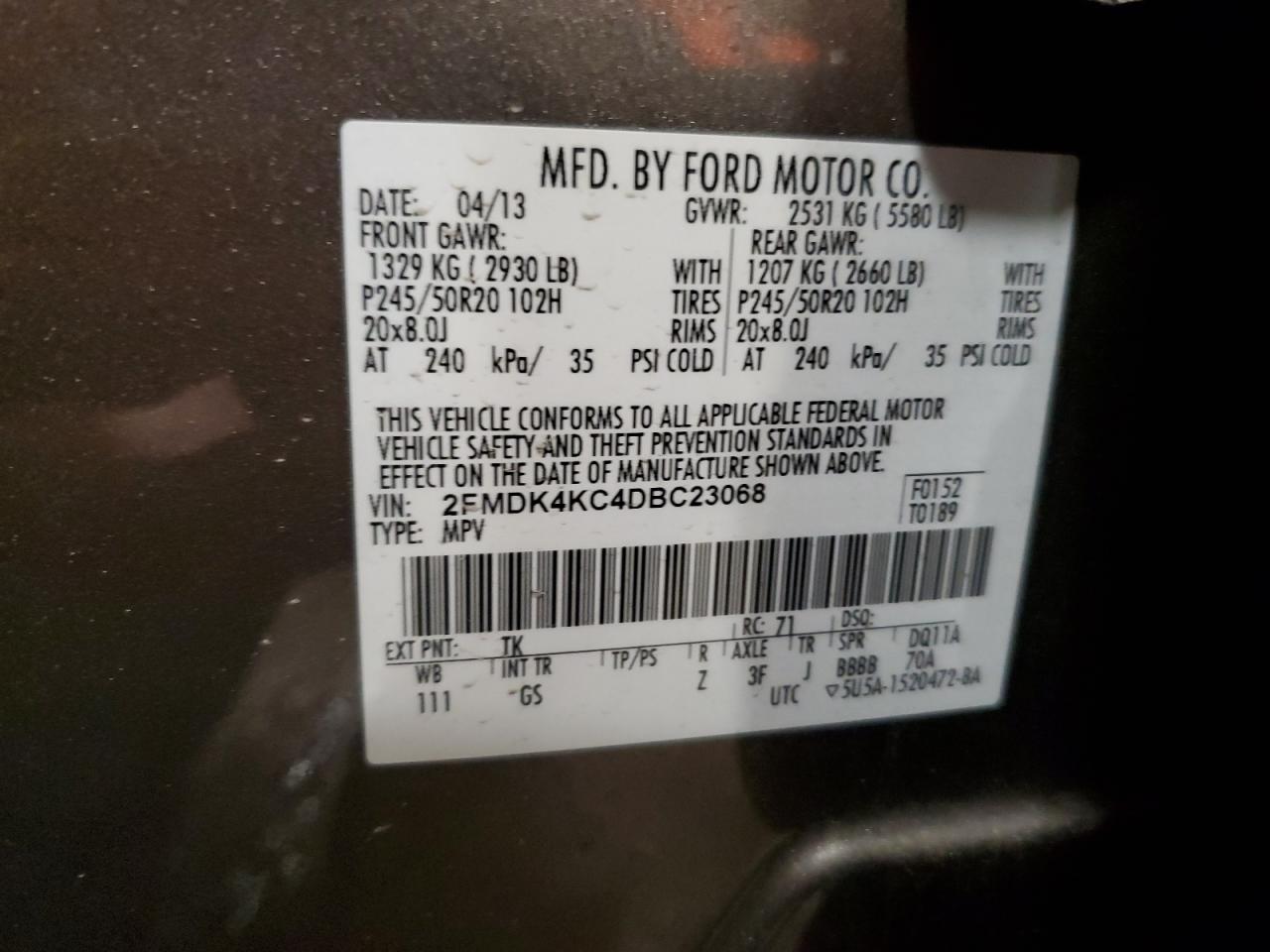 2013 Ford Edge - Image 13