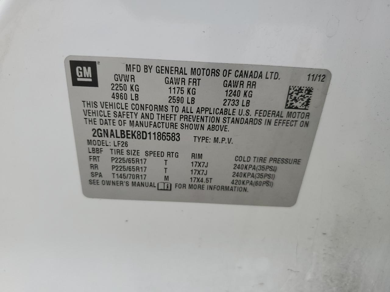 2013 Chevrolet Equinox - Image 13