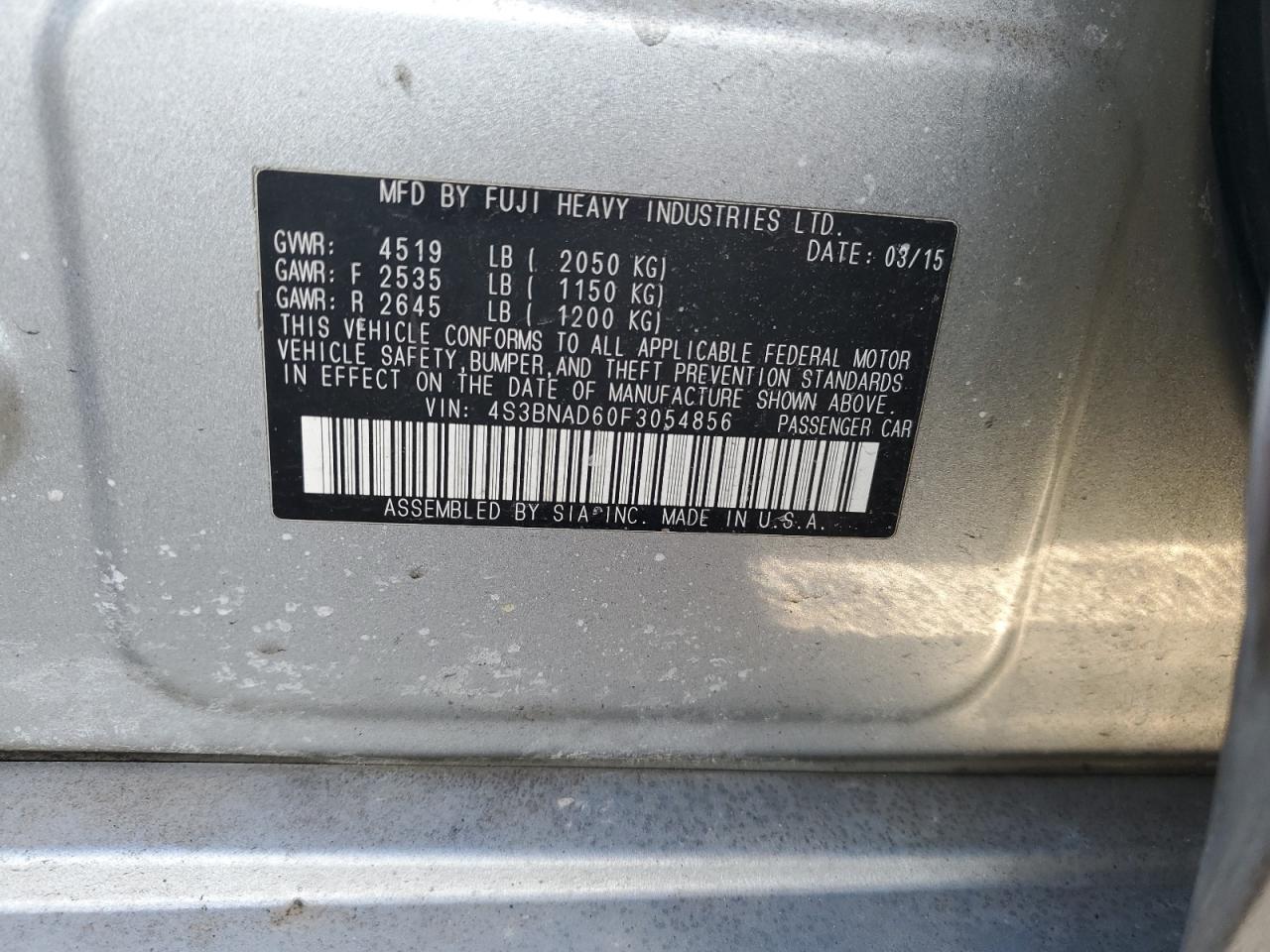 2015 Subaru Legacy - Image 12