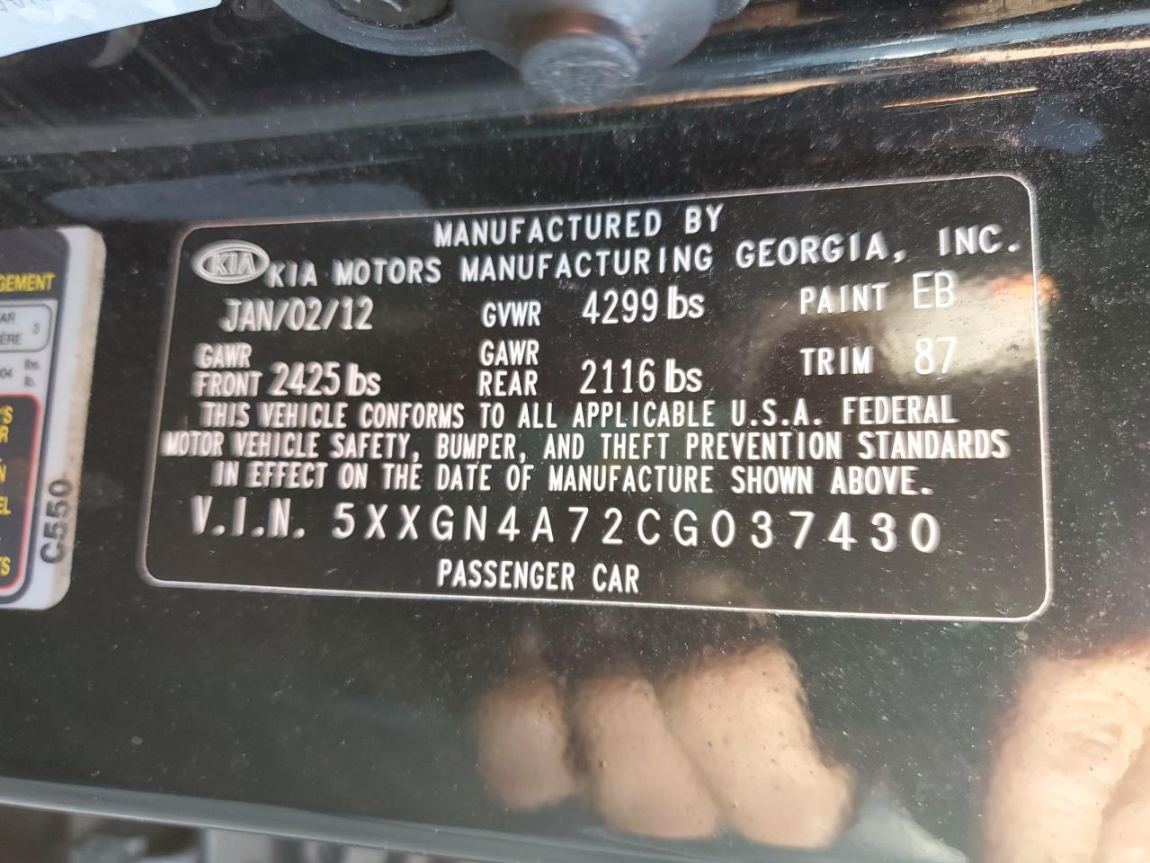 2012 Kia Optima - Image 13