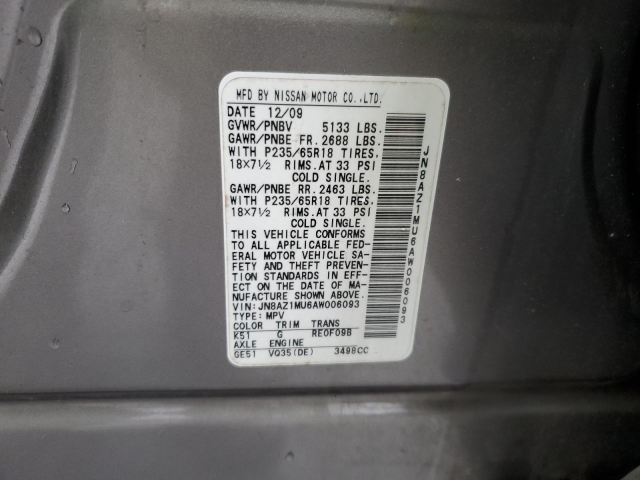 2010 Nissan Murano - Image 13