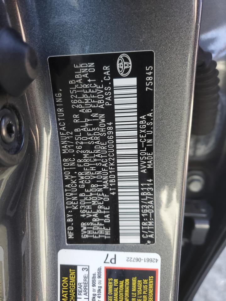 2012 Toyota Camry - Image 12