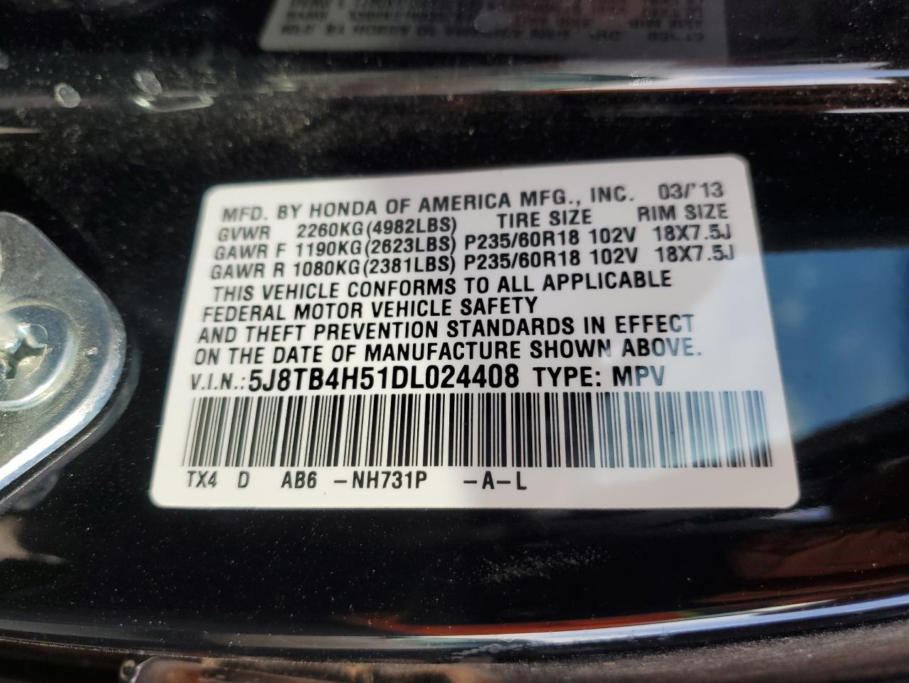 2013 Acura RDX - Image 13