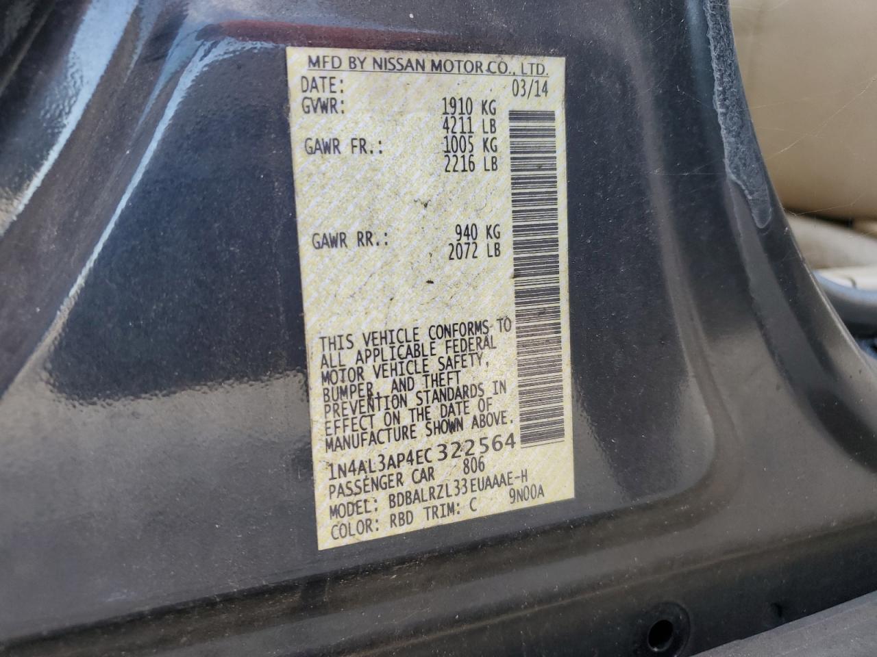 2014 Nissan Altima - Image 13