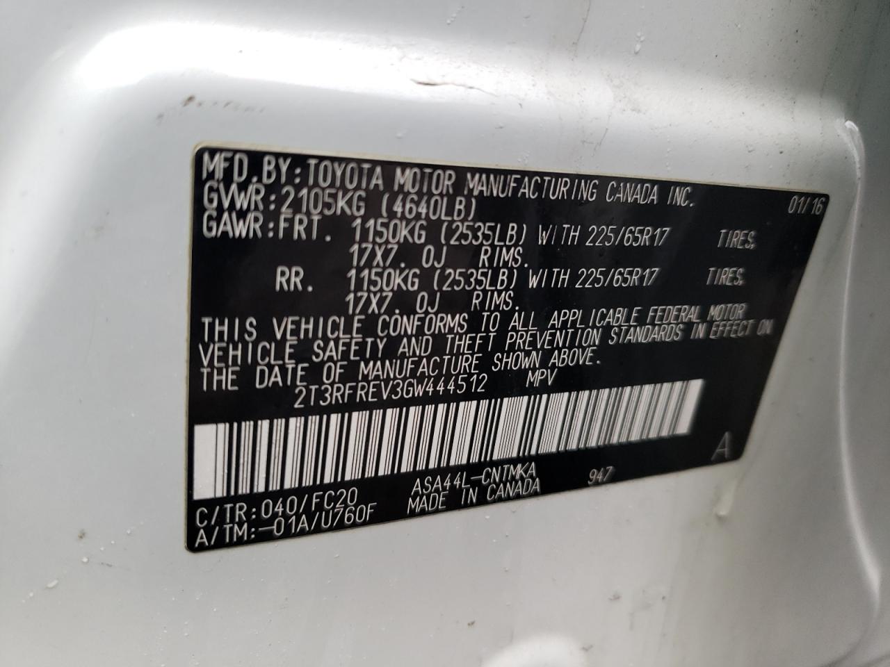 2016 Toyota RAV 4 - Image 13