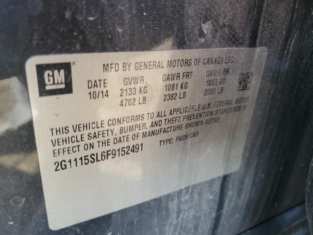 2015 Chevrolet Impala - Image 12