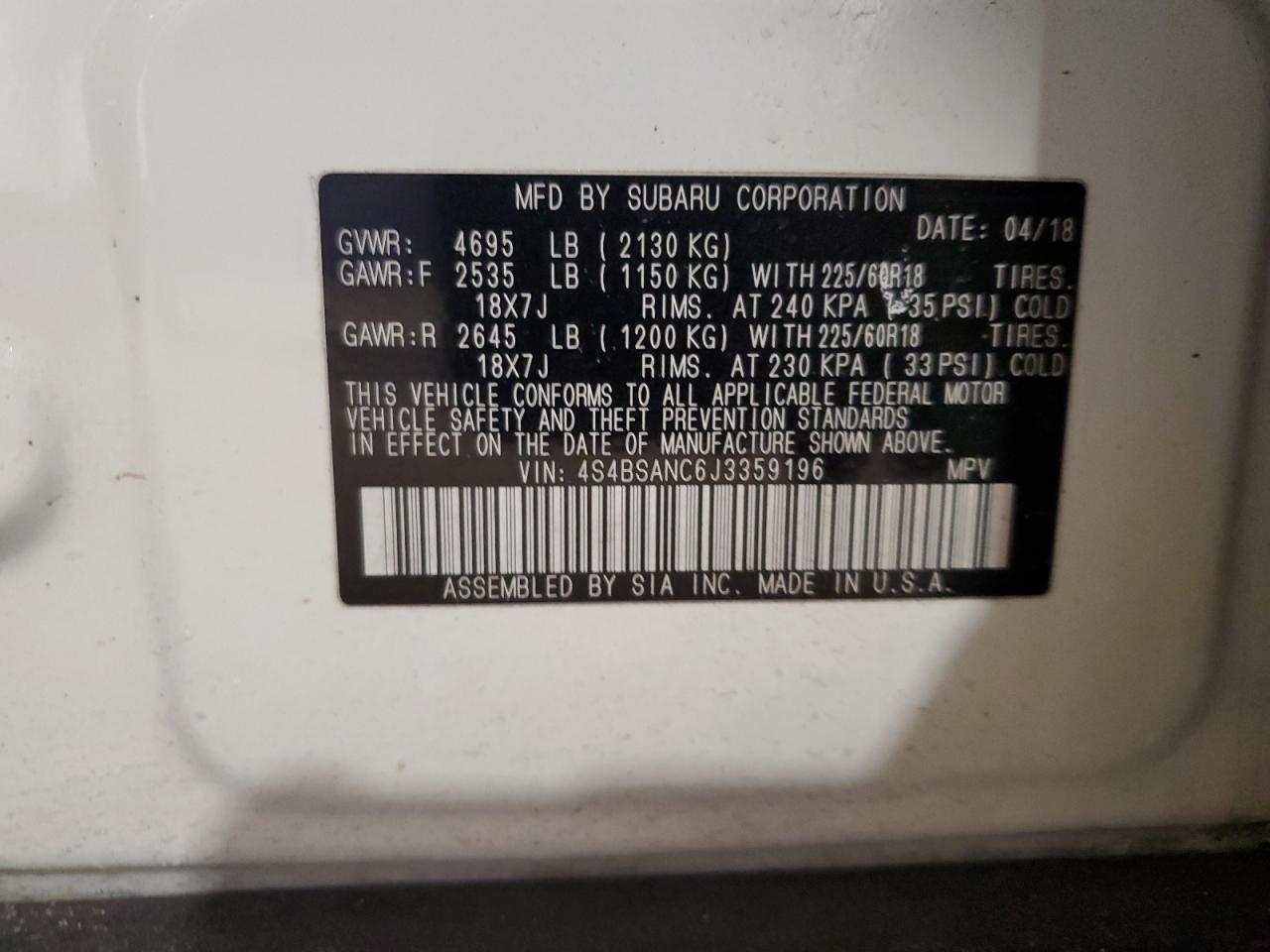 2018 Subaru Outback - Image 13