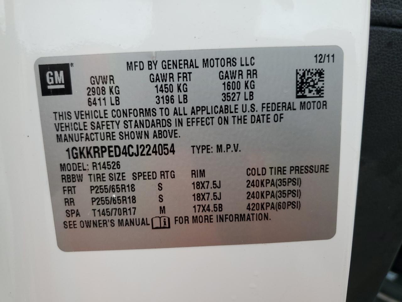 2012 GMC Acadia - Image 14
