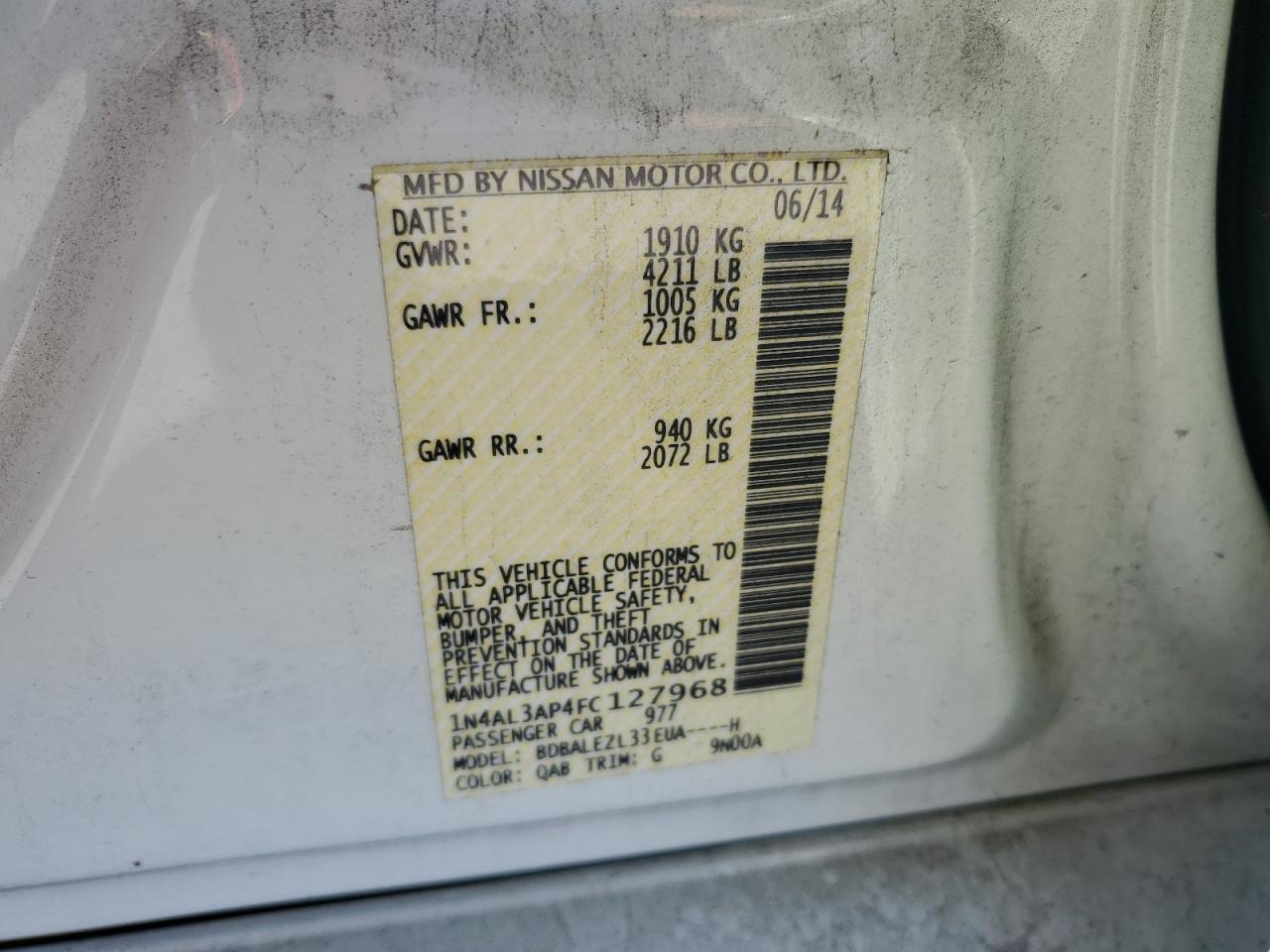 2015 Nissan Altima - Image 14