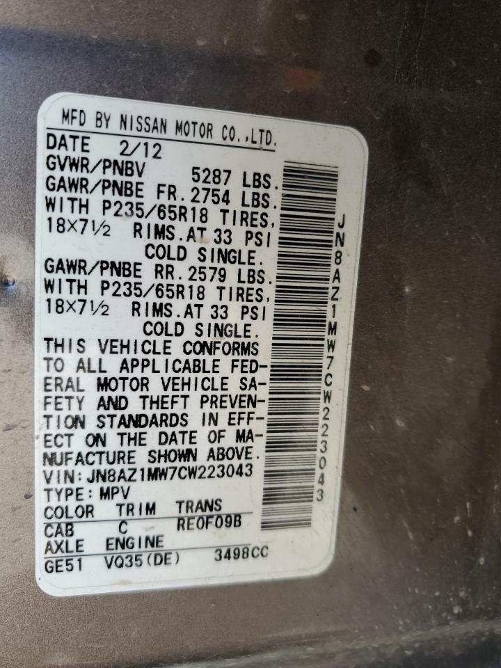 2012 Nissan Murano - Image 15