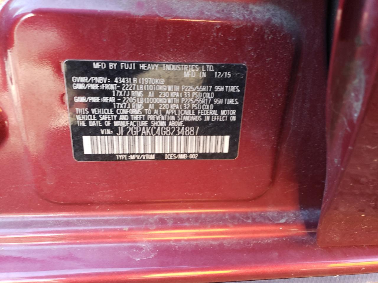 2016 Subaru XV - Image 12