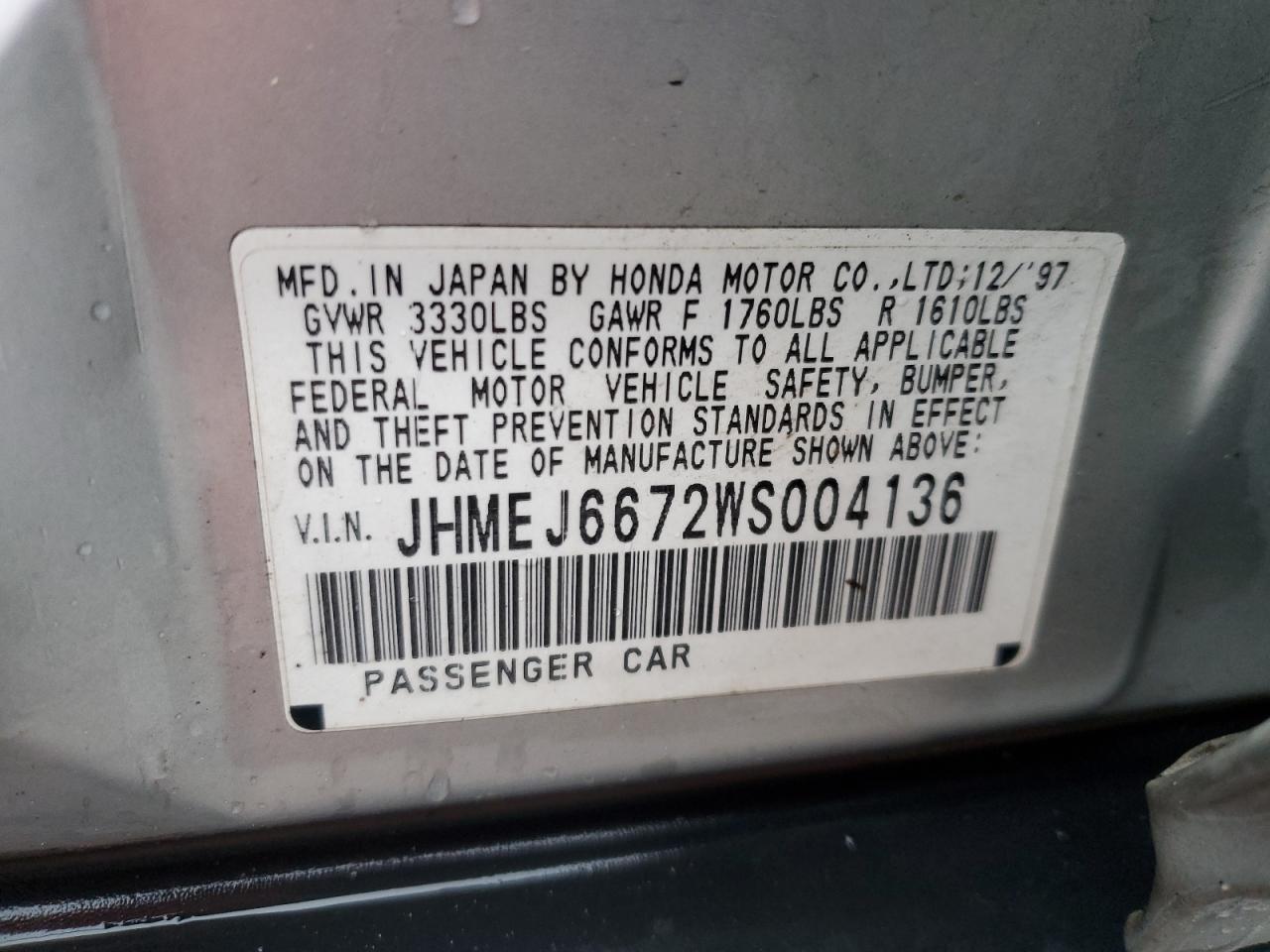 1998 Honda Civic - Image 13