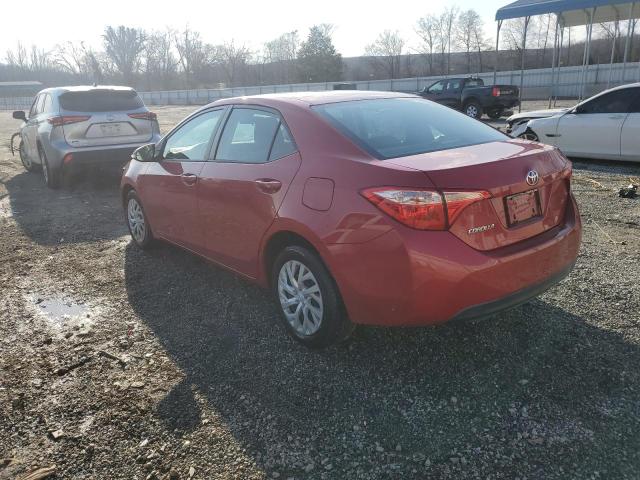  TOYOTA COROLLA 2017 Red