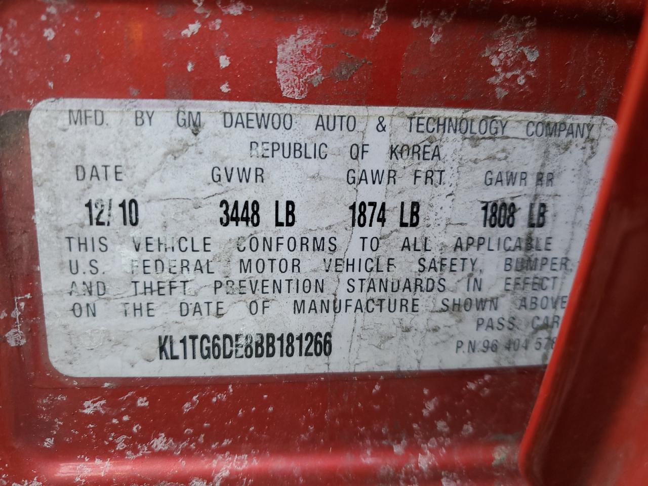 2011 Chevrolet Aveo - Image 14